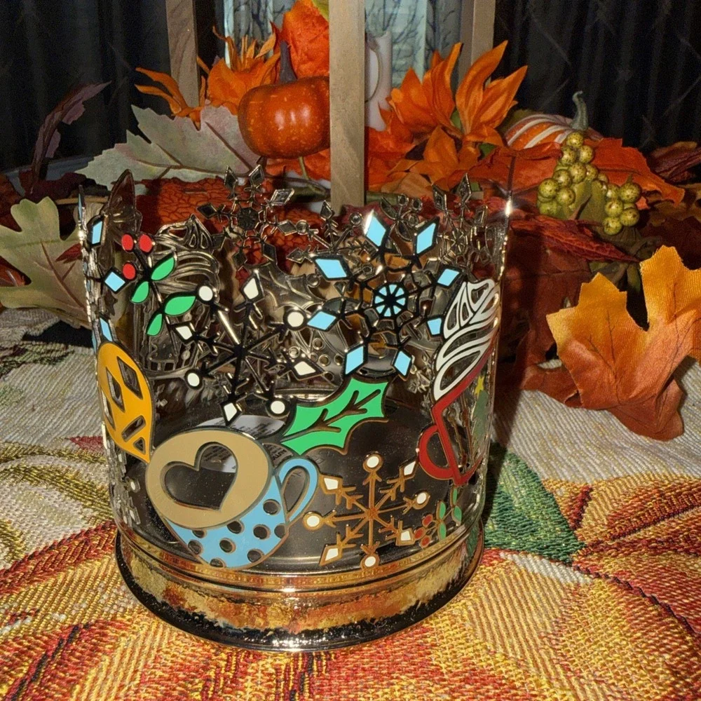 New Bath & Body Works Christmas Sweet Shop 3 Wick Candle Holder Holiday Decor